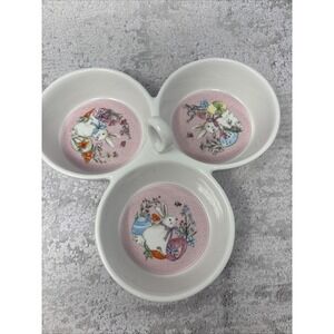 Boston International - Easter Bunny Three Sectioned Candy Dish - FFC25025